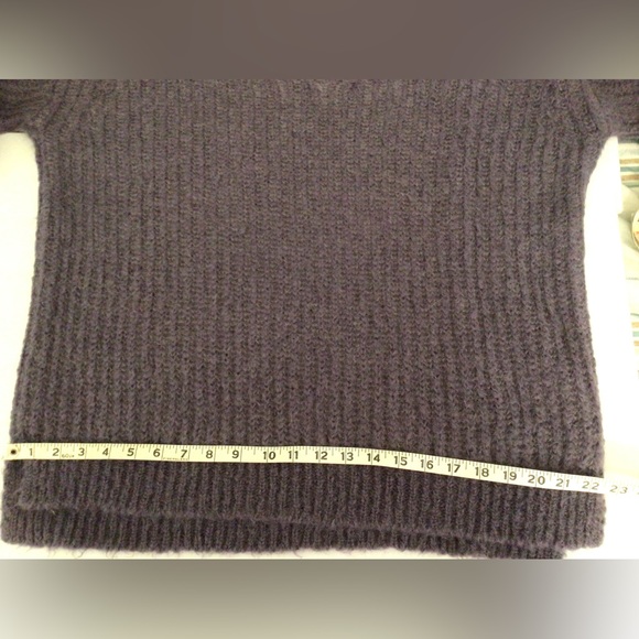 Luisa Cerano Mohair blend  oversized sweater Sz 16 Purple Casual Quiet Luxury - Picture 8 of 9